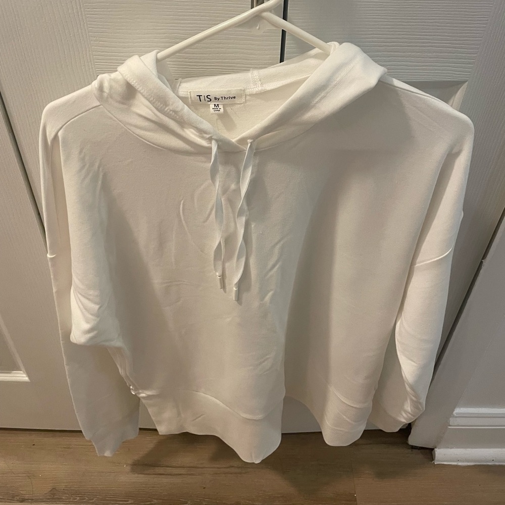 White Hoodie Sweatshirt